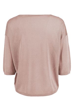 Maglia scollo a V in lurex rosa KANGRA | 19727700008