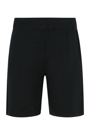 Black cotton bermuda shorts LANEUS | S5LAMABK164110