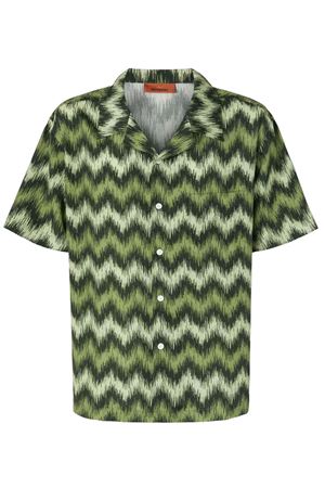 Camicia bowling in viscosa zig zag MISSONI | US25SJ0BBW00W8S614G