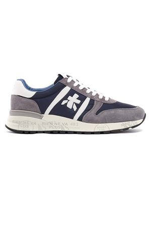 White and blue Lander sneakers PREMIATA | LANDER7203