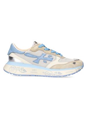 Beige and Light blue Lauryn sneakers PREMIATA | LAURYN7484