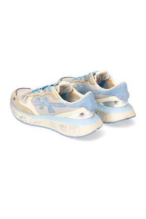 Beige and Light blue Lauryn sneakers PREMIATA | LAURYN7484