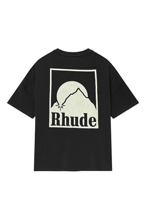 T-shirt in cotone nero RHUDE | RHPS25TT030122306