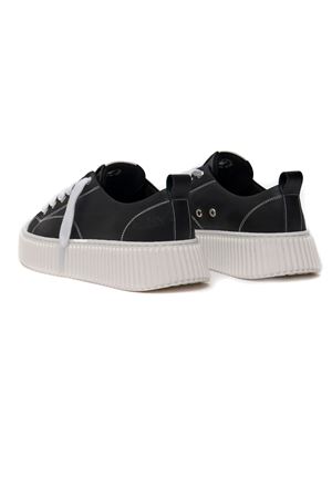 Black leather low top sneakers RHUN | 2020LEATHERBLACK
