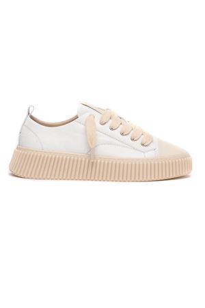 White leather low top sneakers RHUN | 2020LEATHERWHITE