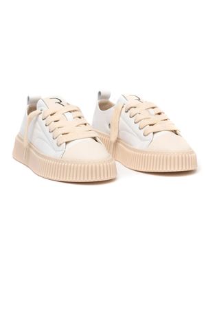 White leather low top sneakers RHUN | 2020LEATHERWHITE