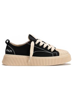 Black nylon low top sneakers RHUN | 2020NERO
