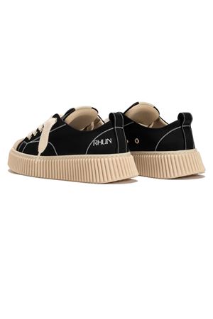 Black nylon low top sneakers RHUN | 2020NERO