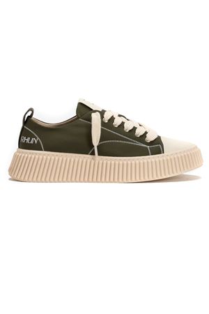 Green nylon low top sneakers RHUN | 2020VERDE