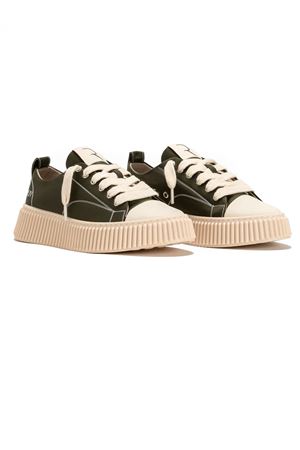 Green nylon low top sneakers RHUN | 2020VERDE