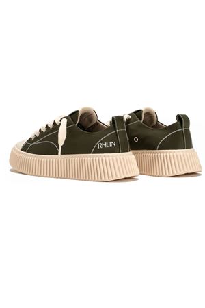 Green nylon low top sneakers RHUN | 2020VERDE