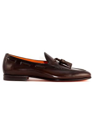Mocassino Con Nappe In Pelle Testa di Moro SANTONI | MCNC13904LA3GNTGT50.