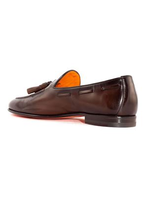 Mocassino Con Nappe In Pelle Testa di Moro SANTONI | MCNC13904LA3GNTGT50.