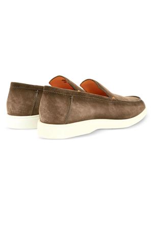 Mocassino in suede marrone SANTONI | MGDT17824TICBGEXT50.