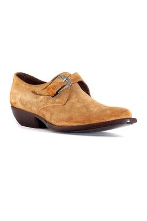 Brown suede western-style ankle boot SONORA | 4110B569673CAMOSCIO