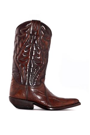 Brown leather Western boot SONORA | 4124764473MARRONE