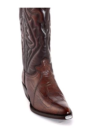 Brown leather Western boot SONORA | 4124764473MARRONE