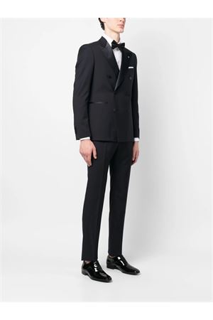 Navy blue double-breasted tuxedo TAGLIATORE | SFBR10A01060004B5083