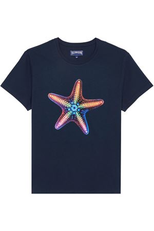 T-shirt in cotone biologico Disco Stars VILEBREQUIN | THOMCP307390