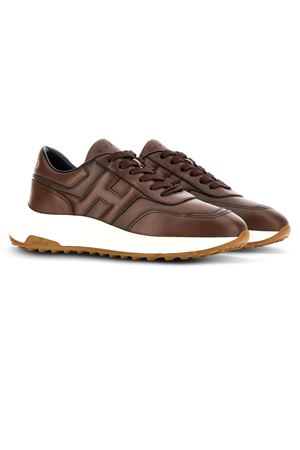 Hyperlight trainers in brown nappa leather HOGAN | HXM5630FR30QTUS013