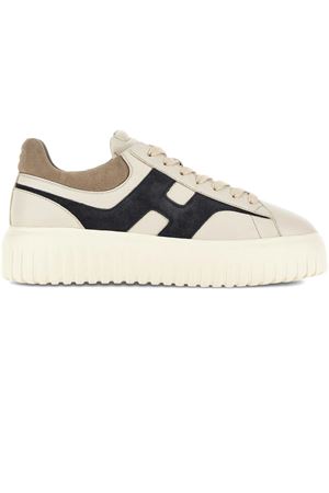 Sneakers Hogan H-Stripes Blu Avorio Beige HOGAN | HXM6450FE91UXI0RVN
