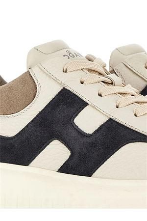 Sneakers Hogan H-Stripes Blu Avorio Beige HOGAN | HXM6450FE91UXI0RVN