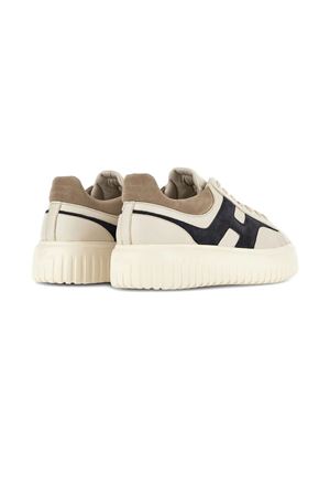 Sneakers Hogan H-Stripes Blu Avorio Beige HOGAN | HXM6450FE91UXI0RVN