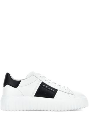 white leather h-stripes HOGAN | HXM6450FO70LE99998