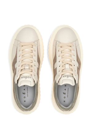 Sneakers Hogan H-Stripes Grigio Avorio Beige HOGAN | HXW6450FE91UXI0RVM