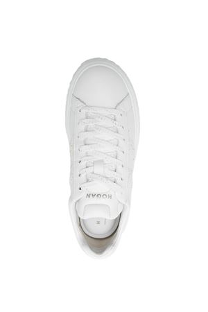 Sneakers Hogan H-Stripes in pelle bianca HOGAN | HXW6450FE91UXMB001
