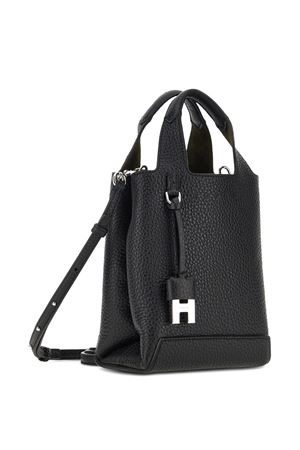 Mini Black Shopping Bag HOGAN | KBW01RA0100TH1B999