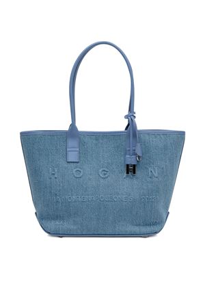 Hogan Address Small Blue Shopping Bag HOGAN | KBW01TA2200UU87E02