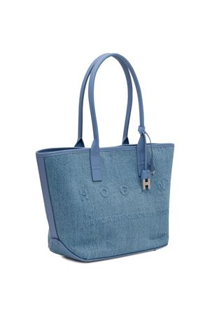 Hogan Address Small Blue Shopping Bag HOGAN | KBW01TA2200UU87E02