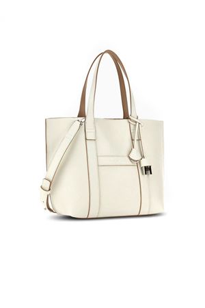 Hogan Script Shopping Bag Small Ivory HOGAN | KBW01WA0200UZU7E20