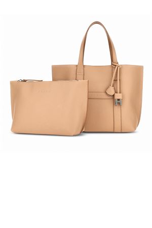 Hogan Script Small Beige Shopping Bag HOGAN | KBW01WA0200UZU7E21