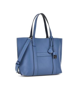 Hogan Script Small Blue Shopping Bag HOGAN | KBW01WA0200UZU7E24