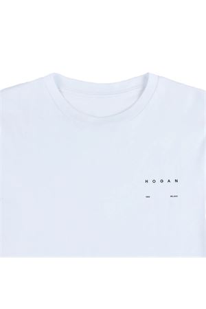 T-Shirt in cotone bianco HOGAN | KQMB3522360ZFVB001
