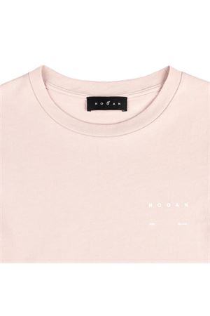 T-Shirt in cotone rosa HOGAN | KQWB3520390ZFVM001