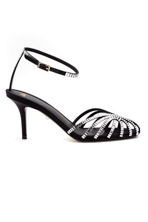 Sandalo Penelope Xtal 75 Roger Satin Nero ALEVI | L26SC010N0222997BLACK