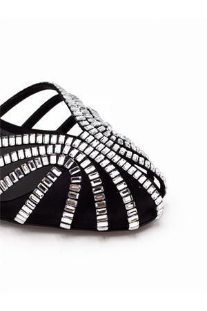 Sandalo Penelope Xtal 75 Roger Satin Nero ALEVI | L26SC010N0222997BLACK