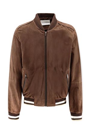 Bomber in suede marrone AMARANTO | B6AB0093ABU69M