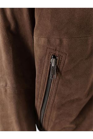 Bomber in suede marrone AMARANTO | B6AB0093ABU69M