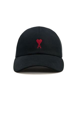 Cappello da baseball in gabardine di cotone nero AMI | BFUCP006AW0041W001
