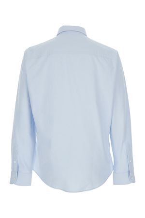Camicia button-down in cotone celeste AMI | BFUSH063CO0031450