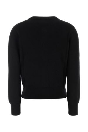 Cardigan in maglia di lana merino nero AMI | FKC386KN00390180
