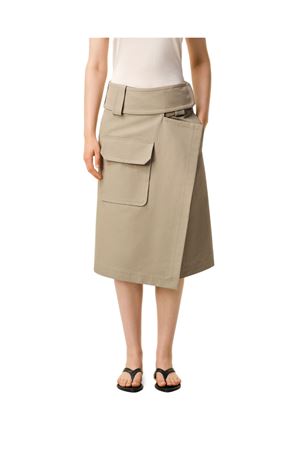 Gonna a portafoglio in gabardine di cotone AMI | FSK460CO0212A036