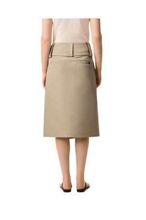 Gonna a portafoglio in gabardine di cotone AMI | FSK460CO0212A036