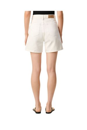 Pantaloncini in twill di cotone bianco AMI | FSO839DE0126136