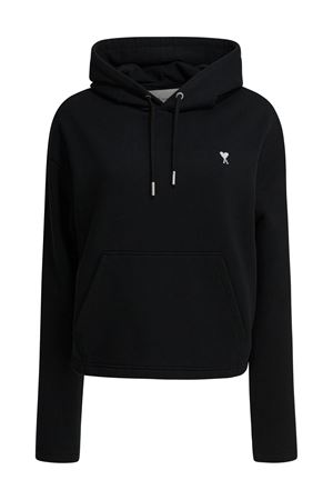 Felpa in cotone nero AMI | FSW767730045