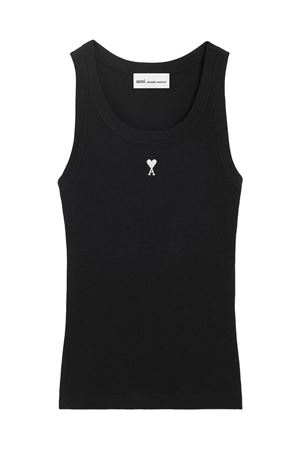 Canotta Ami De Coeur in cotone nero AMI | FTP811JE0117045